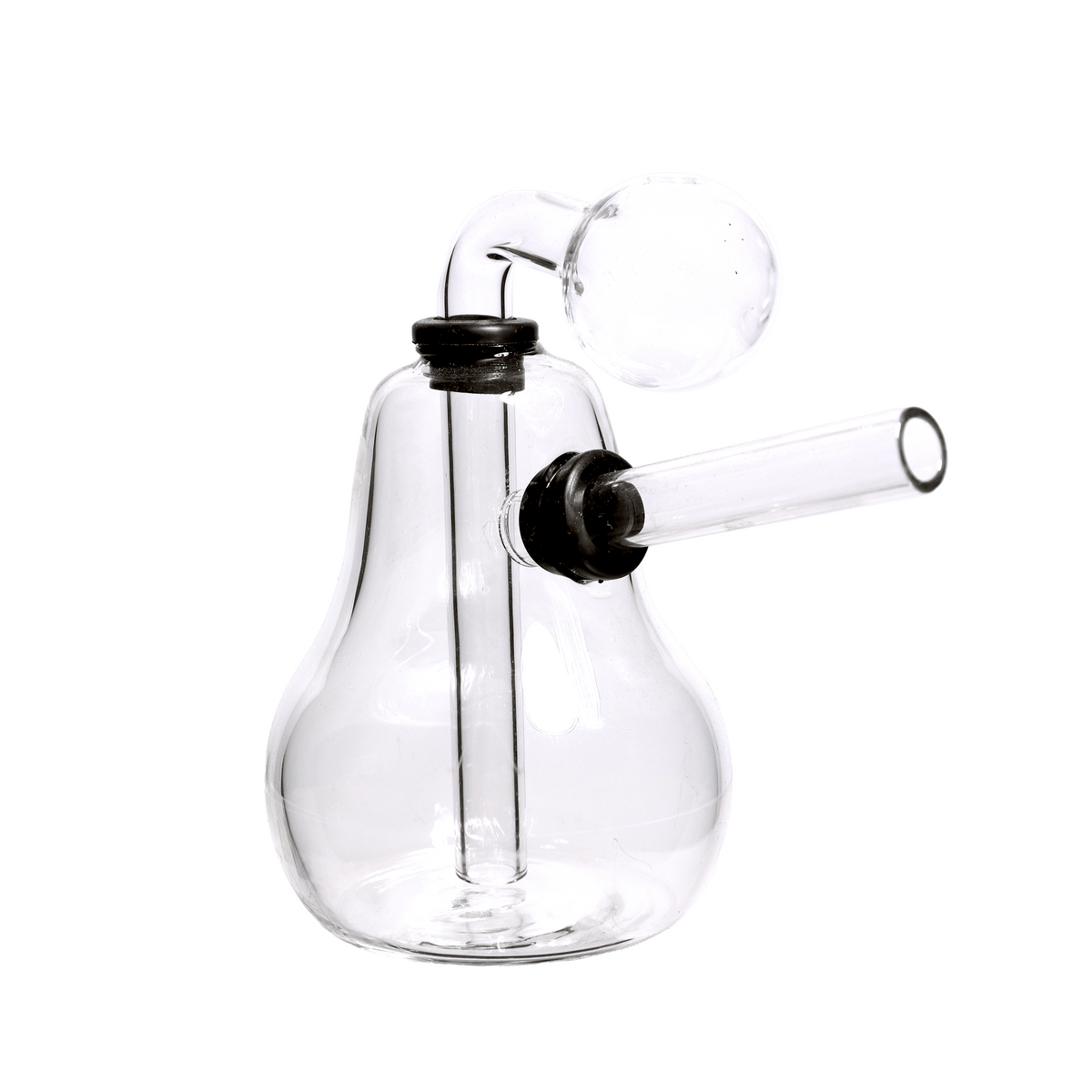 7 Inch Pear-Design Oil Burner Water Pipe, USA-Made
