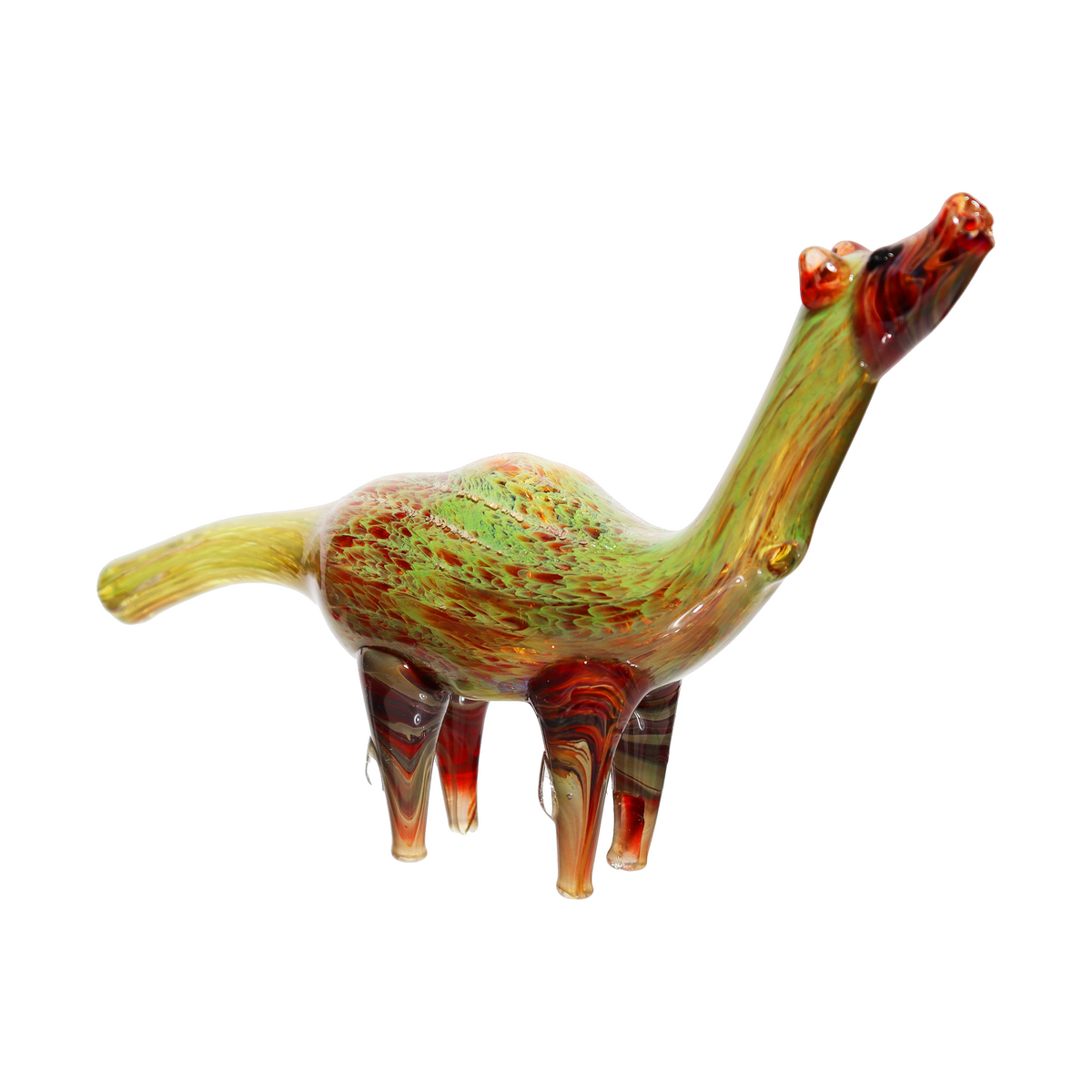 7 In - Multicolor Giraffe Glass Hand Pipe
