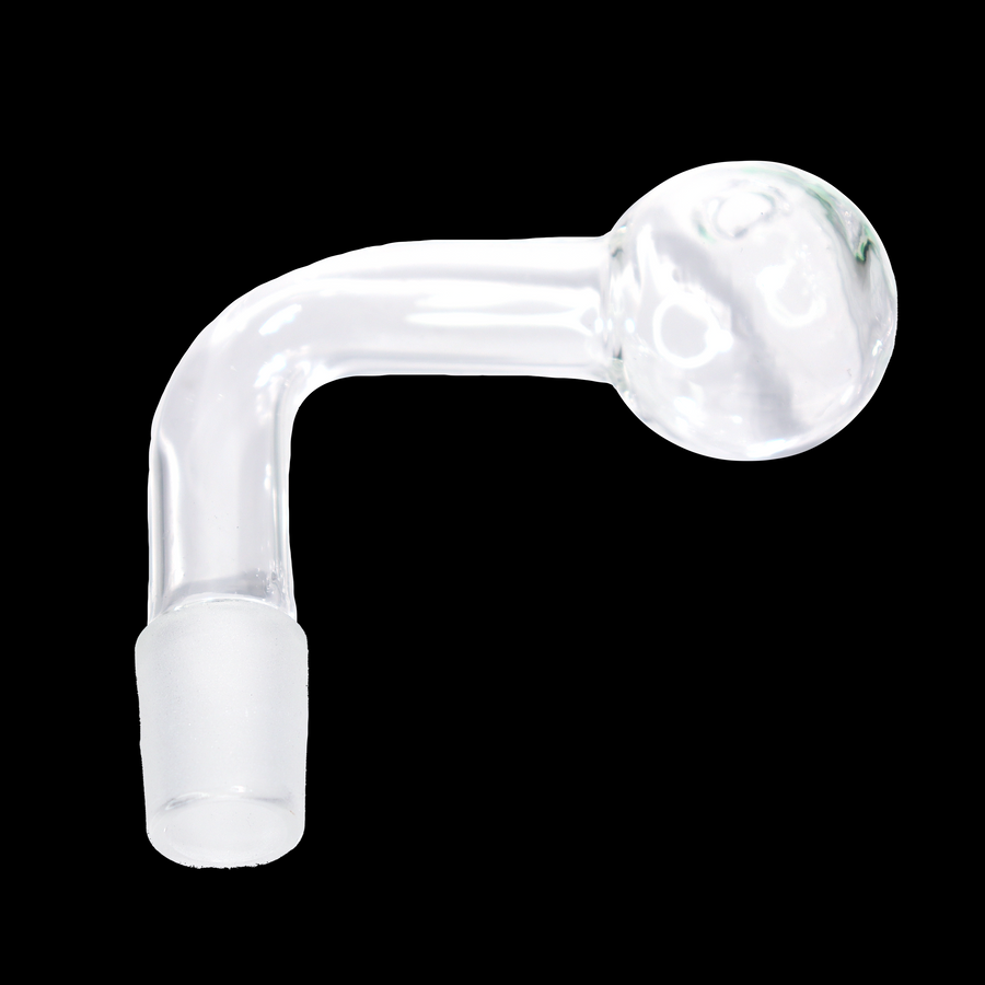 18mm 90 Degree Male Clear Glass Oil Burner Bowl