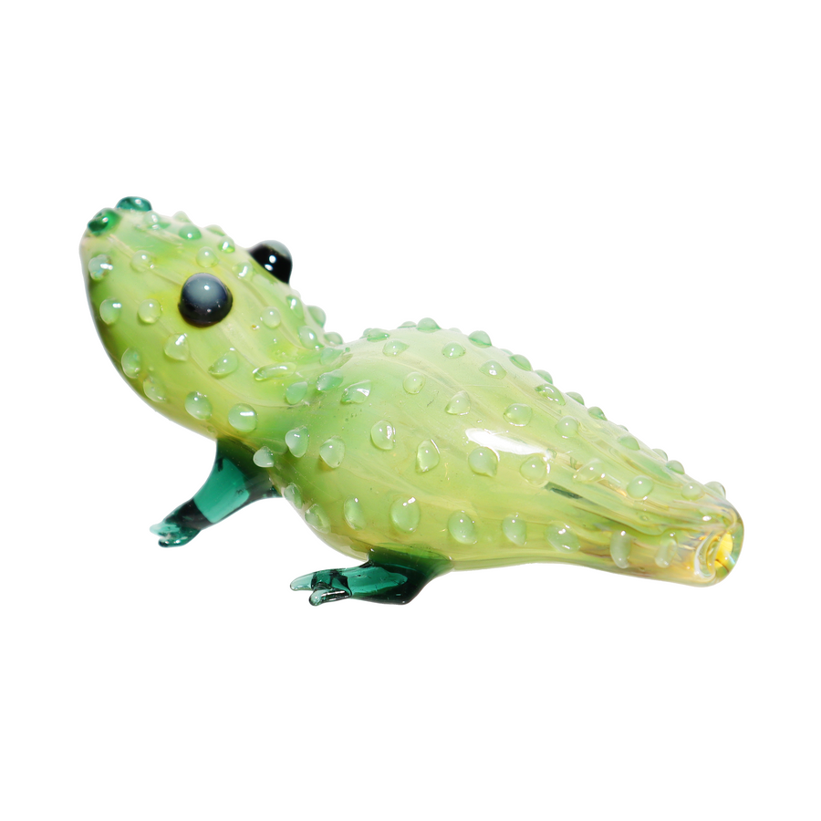 3 Inch Baby Frog Design Glass Hand Pipe