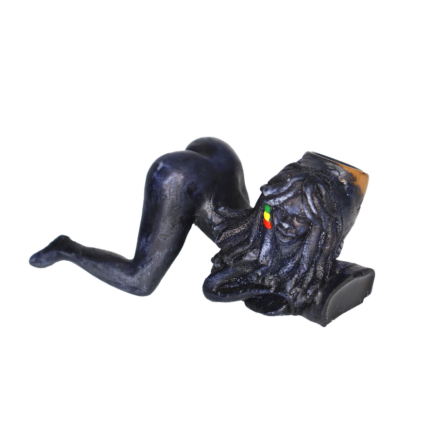 3 Inch Rasta Novelty Handmade Glass Bong