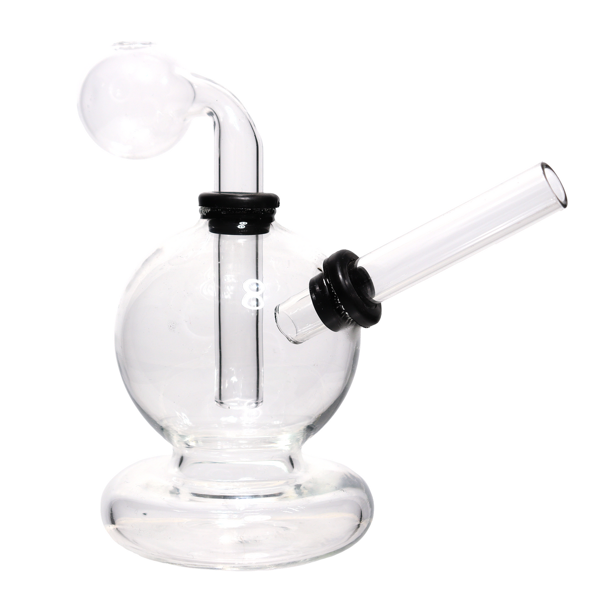 6 Inch Round Base Oil Burner Water Pipe
