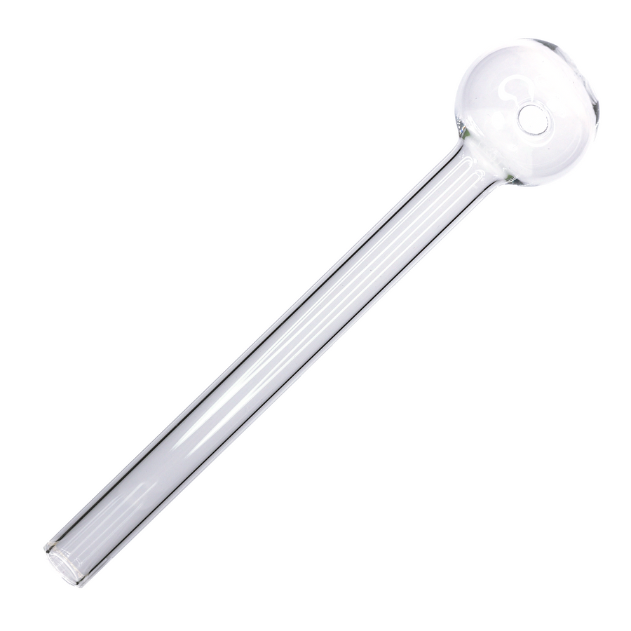 8 Inch Heavy Oil Burner Pipe, Clear Borosilicate