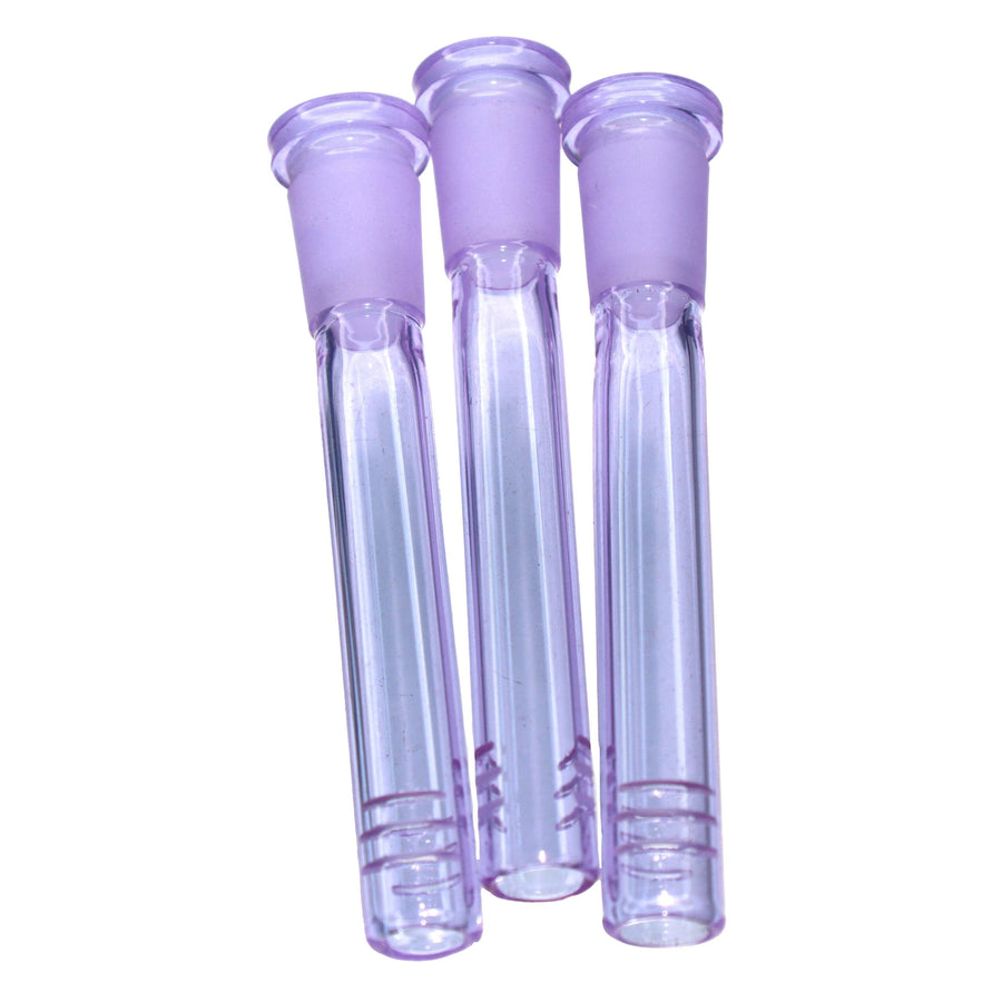 3.5 Inch Purple Glass Downstem