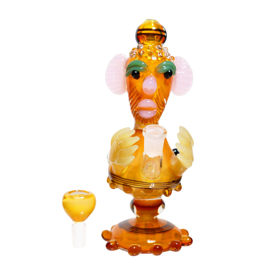 9 Inch Honey Monster Fancy Glass Bubbler