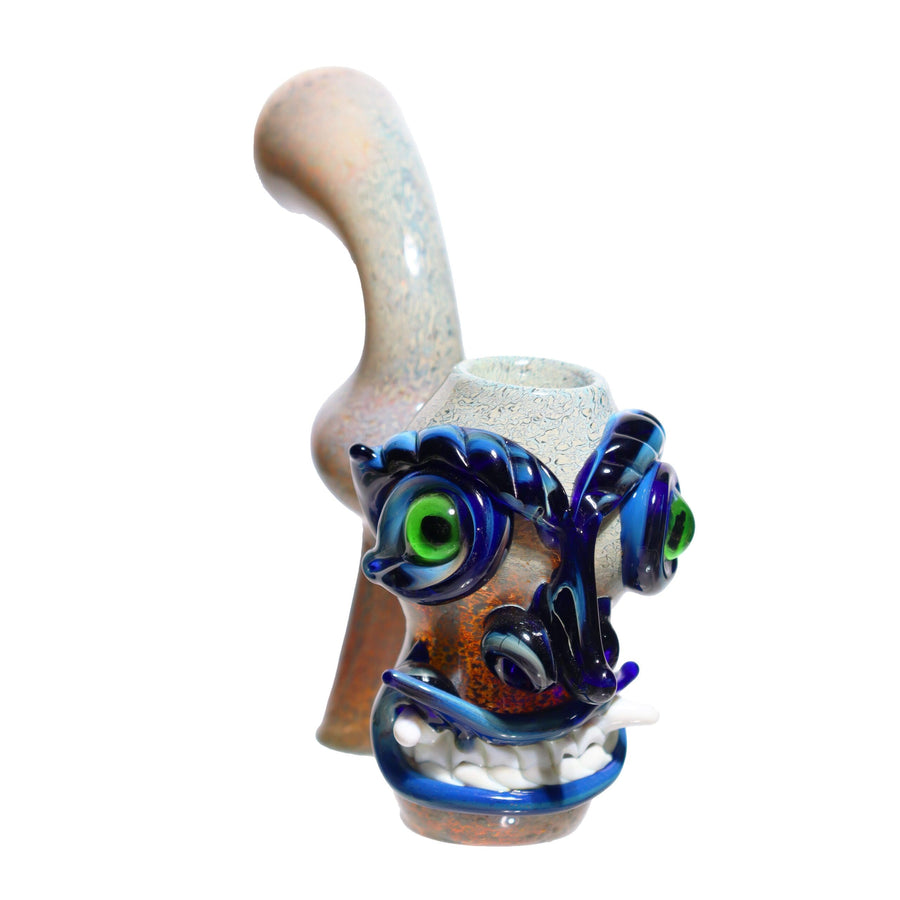 6 Inch Crazy Monster Design Fancy Glass Bubbler