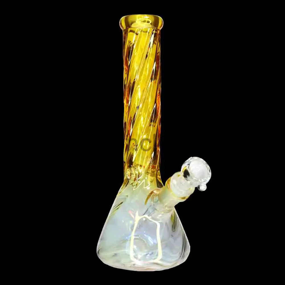10 in - Beaker Heavy Irisdecent Glass Bong 10 Colors