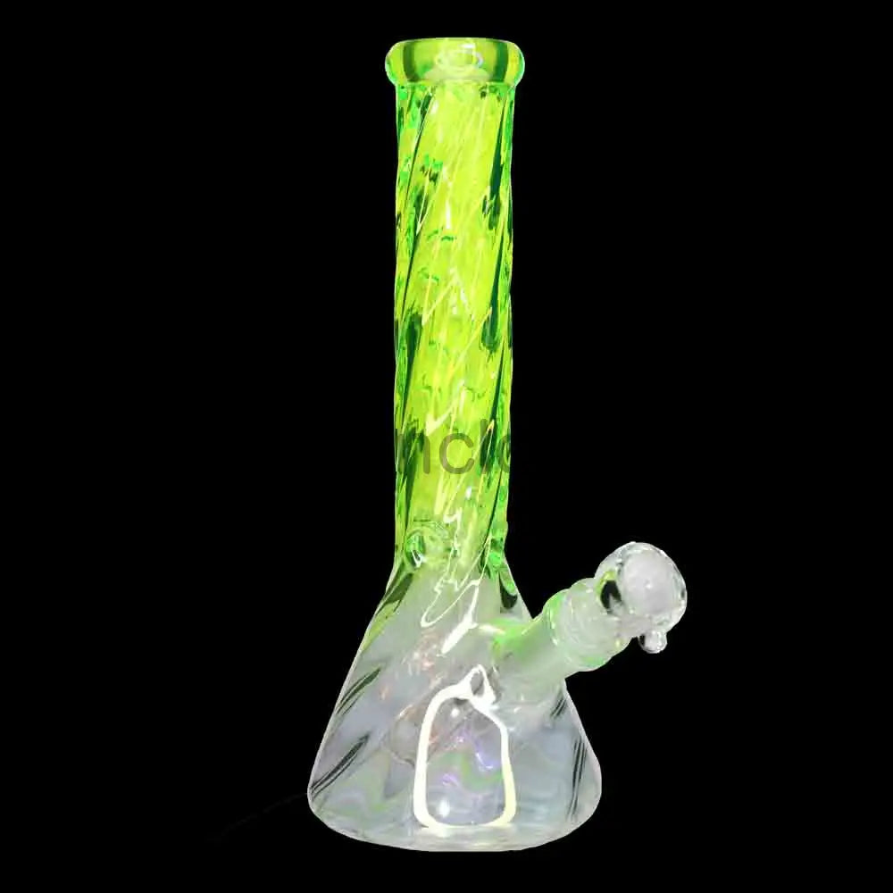 10 in - Beaker Heavy Irisdecent Glass Bong 10 Colors