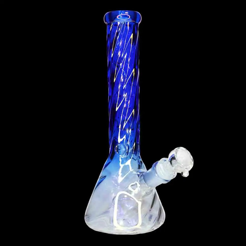 10 in - Beaker Heavy Irisdecent Glass Bong 10 Colors