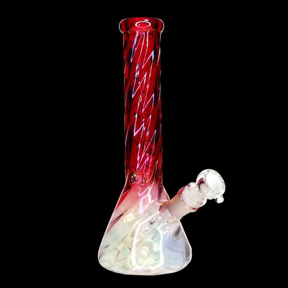 10 in - Beaker Heavy Irisdecent Glass Bong 10 Colors
