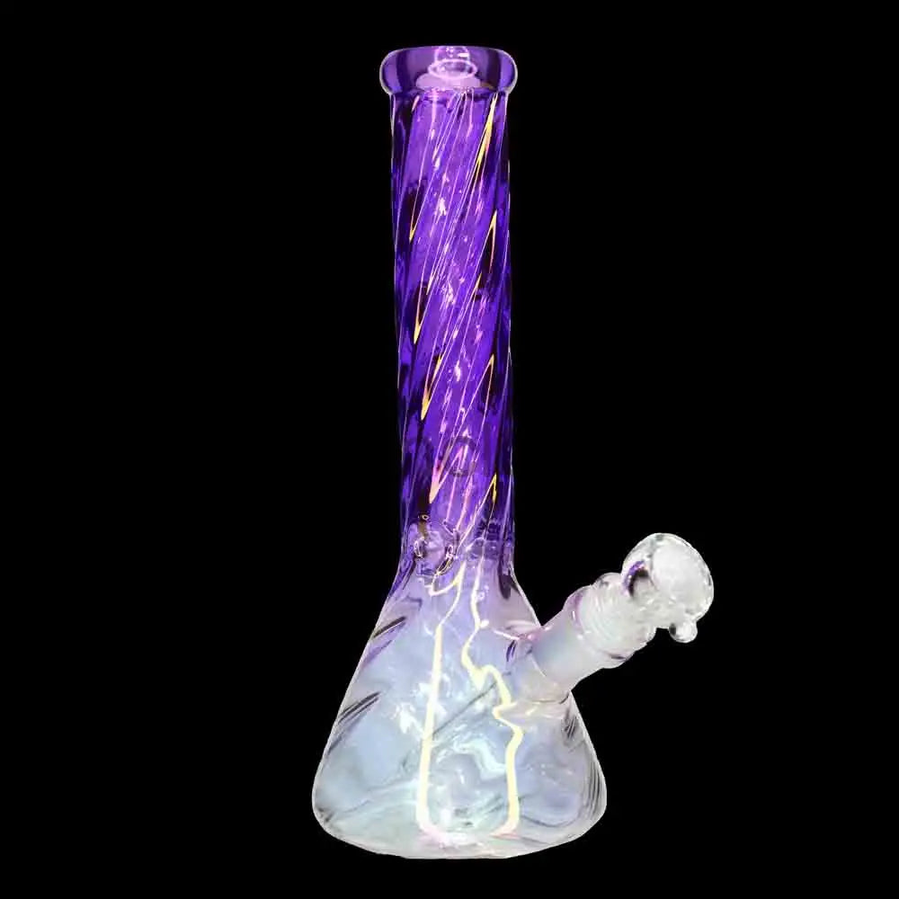 10 in - Beaker Heavy Irisdecent Glass Bong 10 Colors