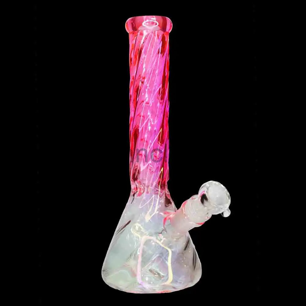 10 in - Beaker Heavy Irisdecent Glass Bong 10 Colors