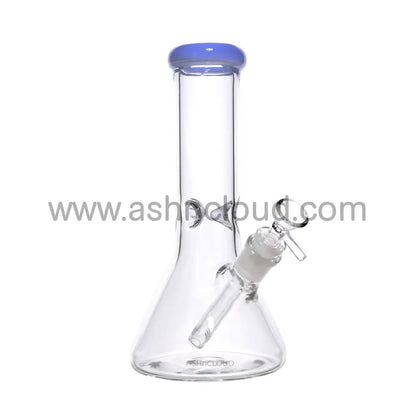 10 In - Clear Glass Beaker Color Bong 5 Mm Simple