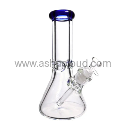 10 In - Clear Glass One-Tone Beaker Bong 9 Mm