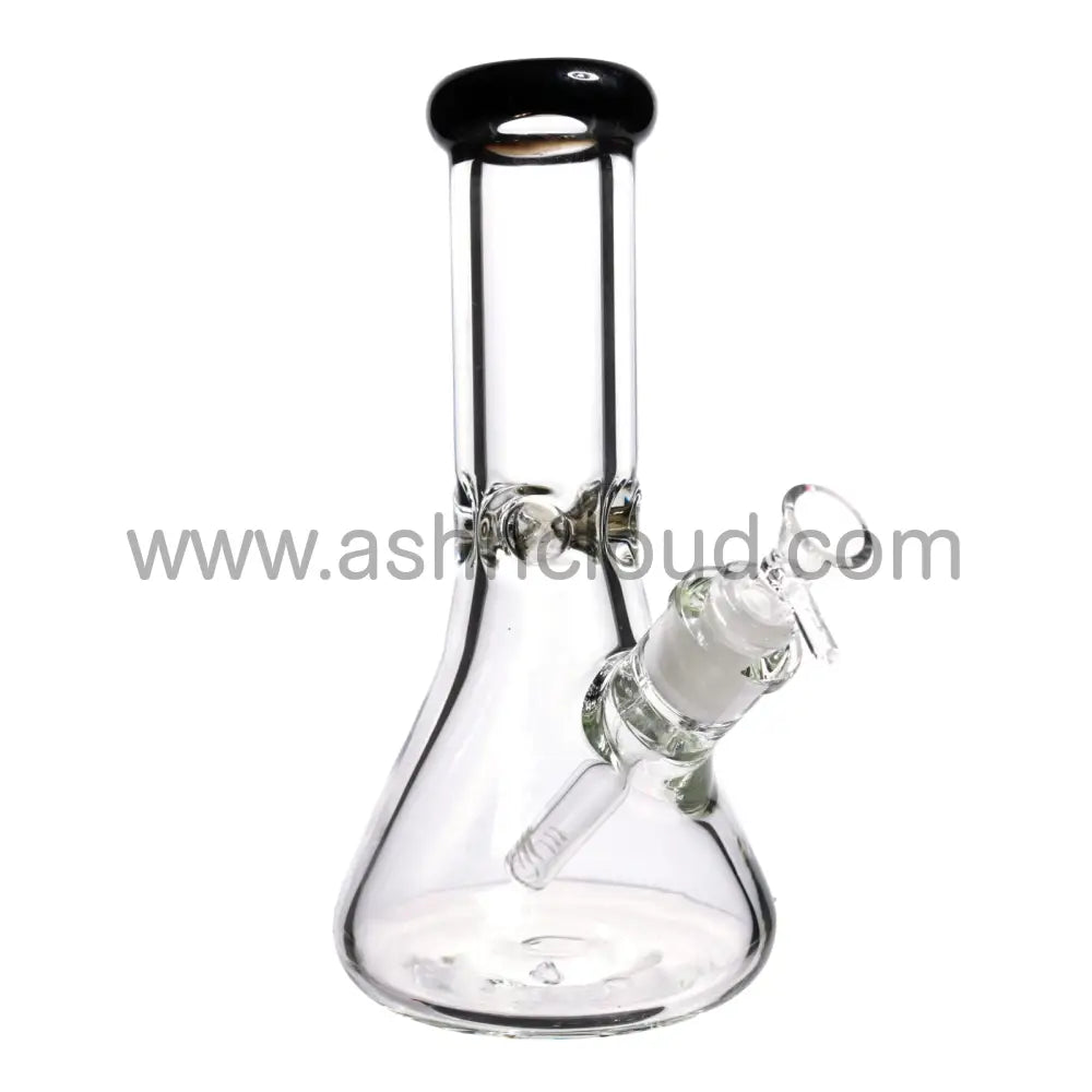 10 In - Clear Glass One-Tone Beaker Bong 9 Mm