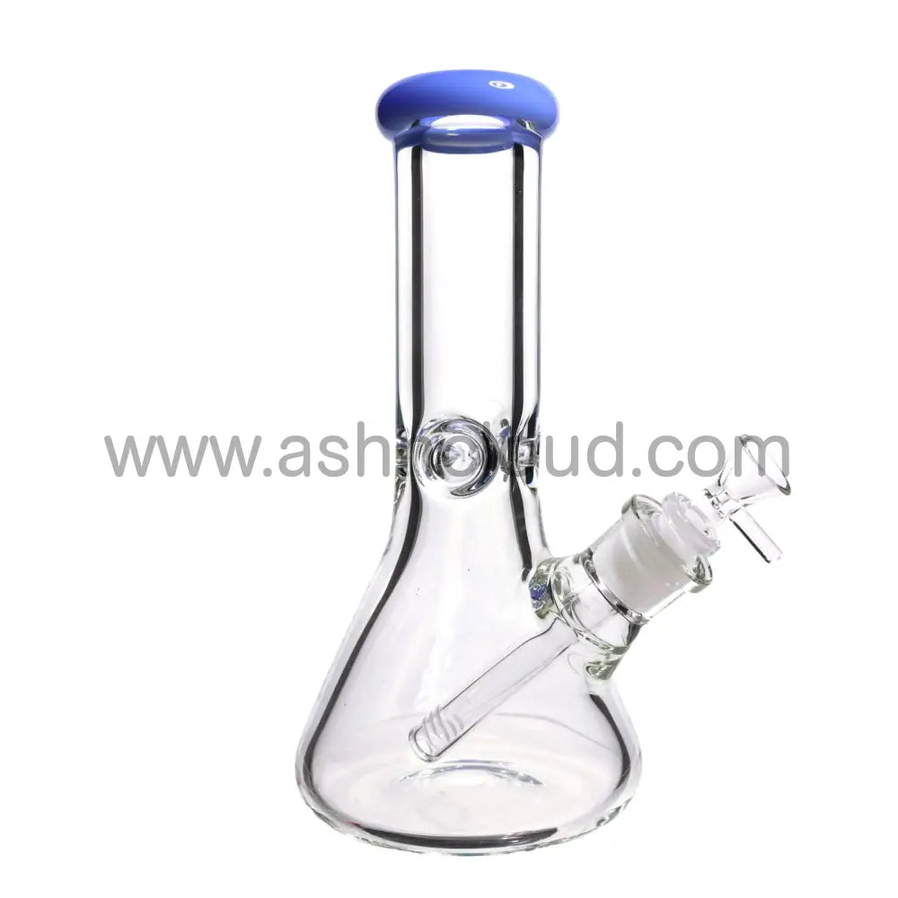 10 In - Clear Glass One-Tone Beaker Bong 9 Mm