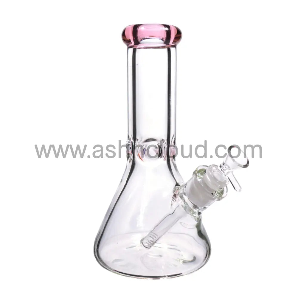 10 In - Clear Glass One-Tone Beaker Bong 9 Mm