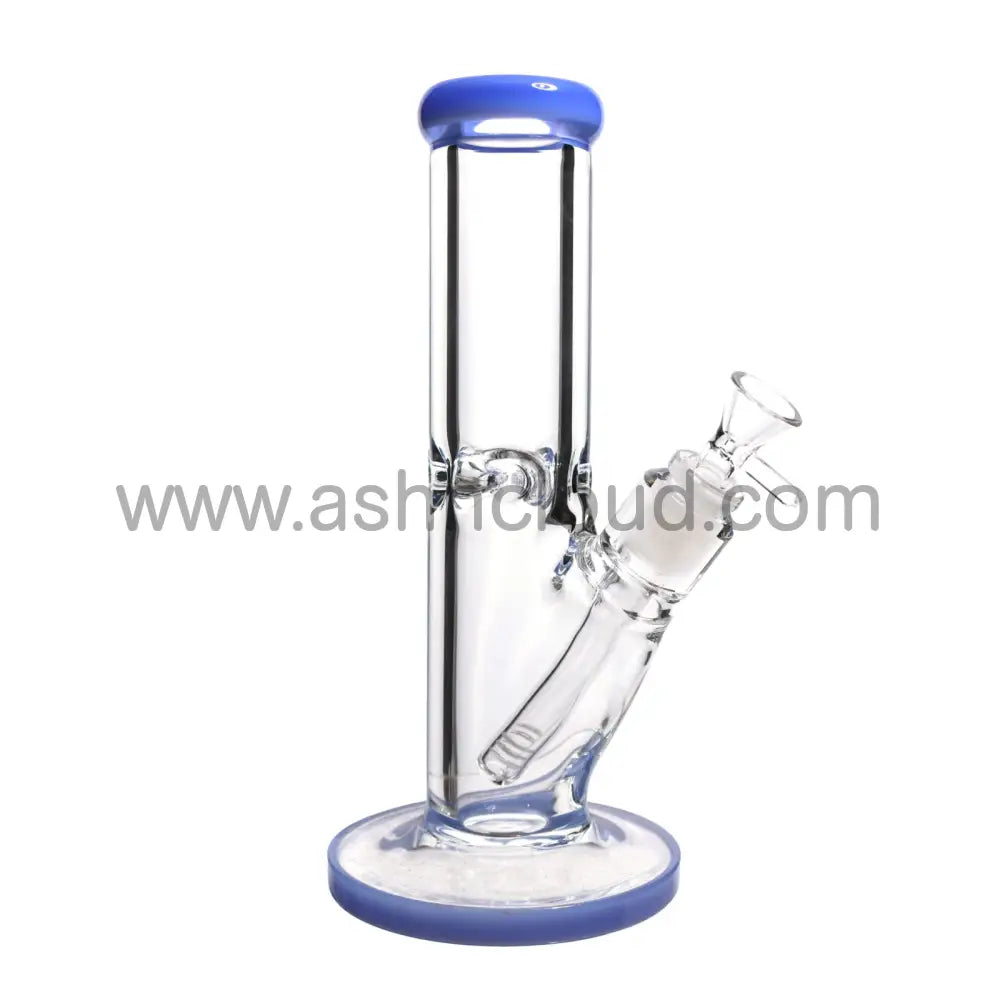 10 In - Clear Glass One-Tone Straight Bong 9 Mm