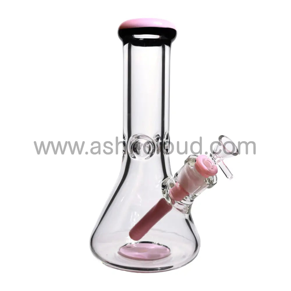 10 In - Clear Two-Tone Thick Beaker Bong 9 Mm