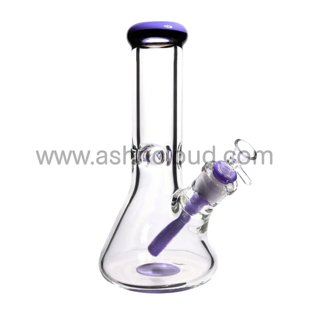 10 In - Clear Two-Tone Thick Beaker Bong 9 Mm
