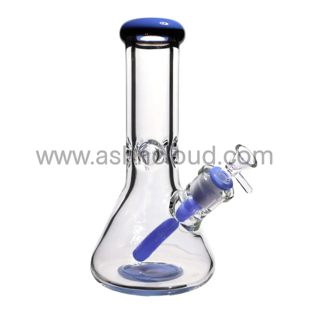 10 In - Clear Two-Tone Thick Beaker Bong 9 Mm