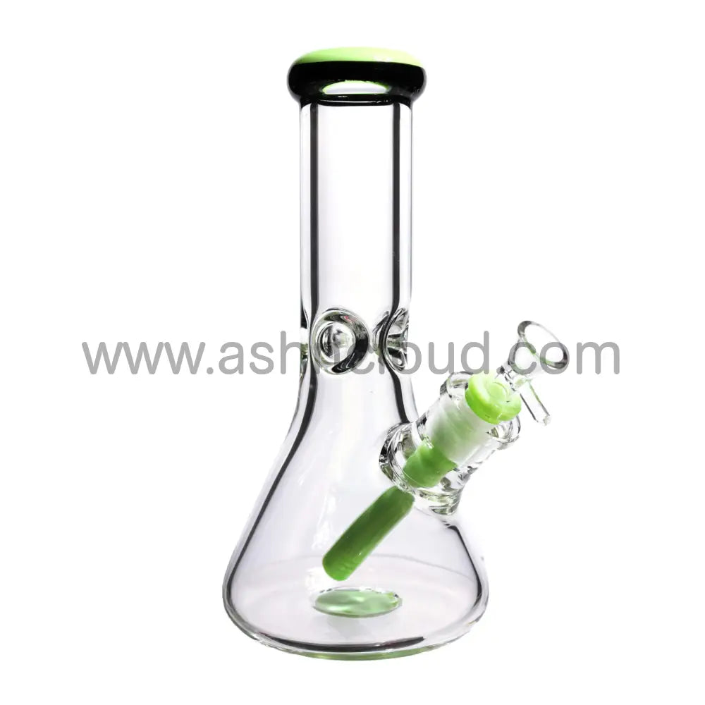 10 In - Clear Two-Tone Thick Beaker Bong 9 Mm