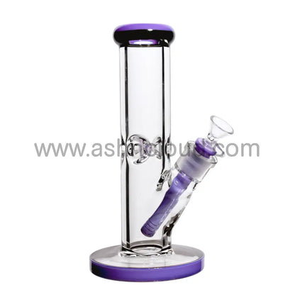 10 In - Clear Two-Tone Thick Straight Bong 9 Mm