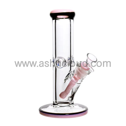 10 In - Clear Two-Tone Thick Straight Bong 9 Mm