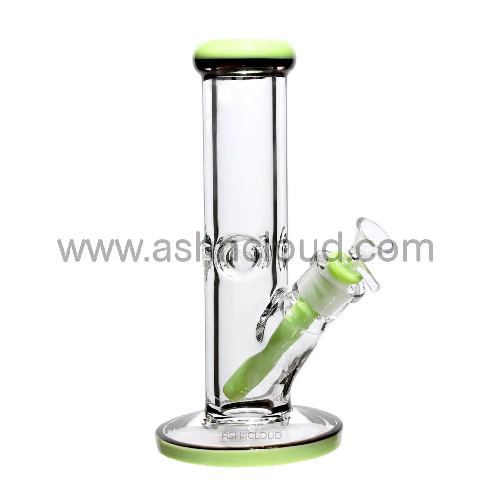 10 In - Clear Two-Tone Thick Straight Bong 9 Mm