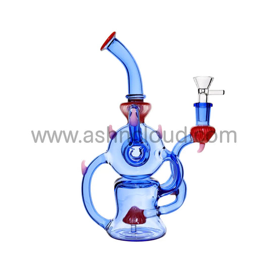 10 In - Deluxe Colorful Monster Recycler Glass