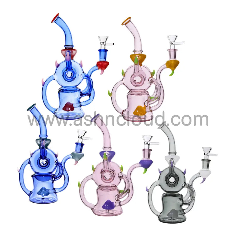 10 Inch Deluxe Monster Design Glass Recycler