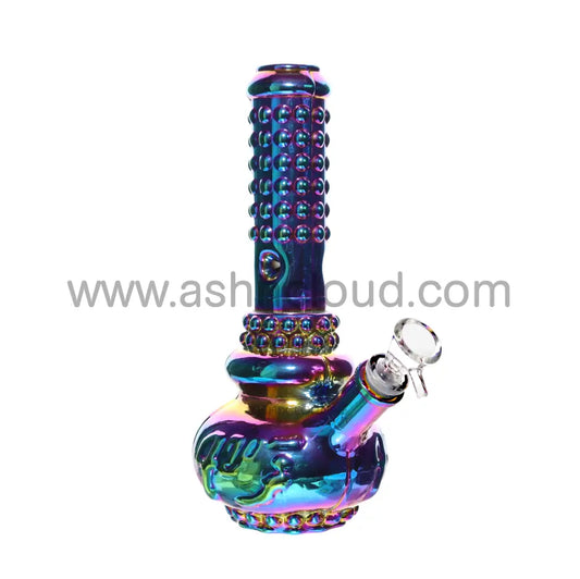 10 In - Electro Plated Curvy Beaker Bong