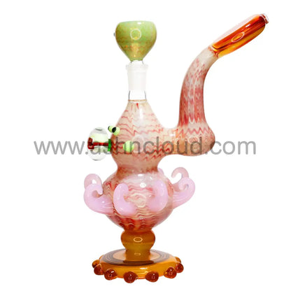 10 In - Fancy Glass Monster Bubbler Exotic Simple