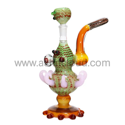 10 In - Fancy Glass Monster Bubbler Exotic Simple