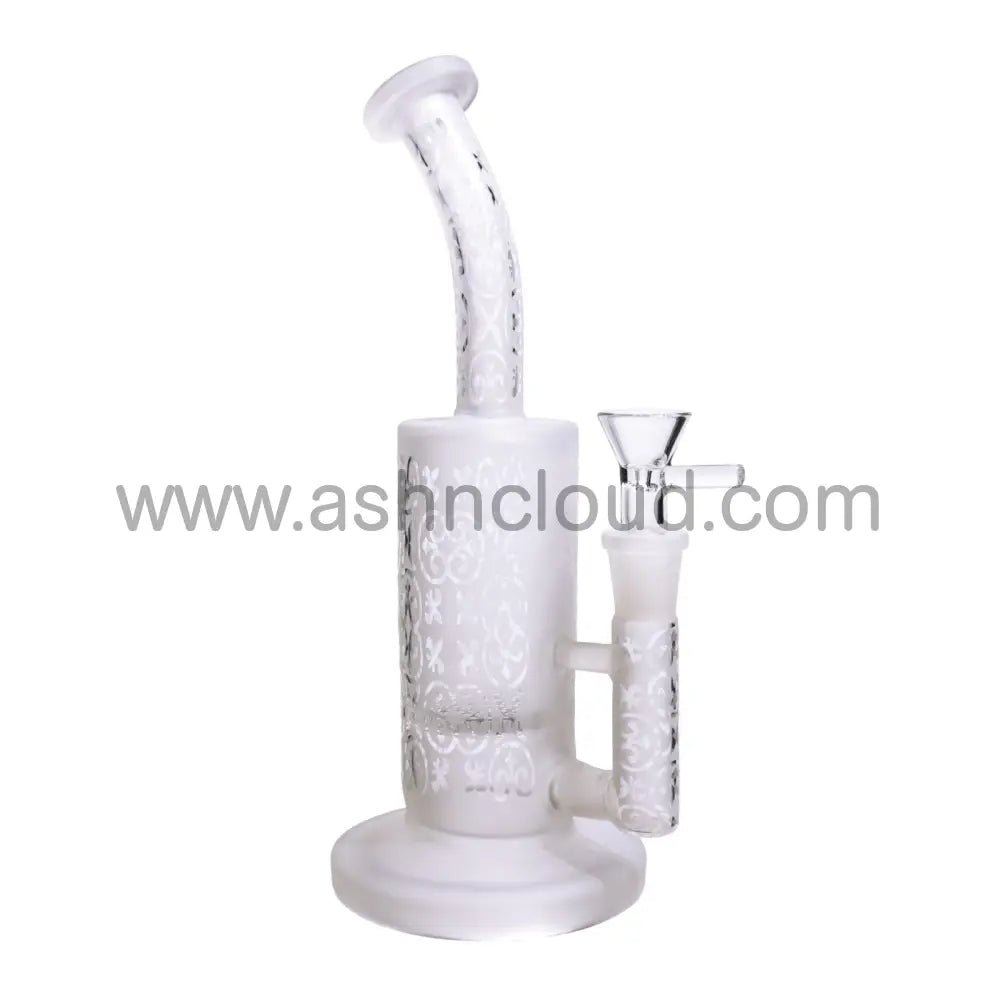 10 In - Frozen Color Perc Vent Neck Glass Bong