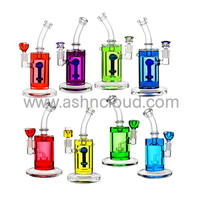 10 In - Glycerin Glass Bong Multicolor