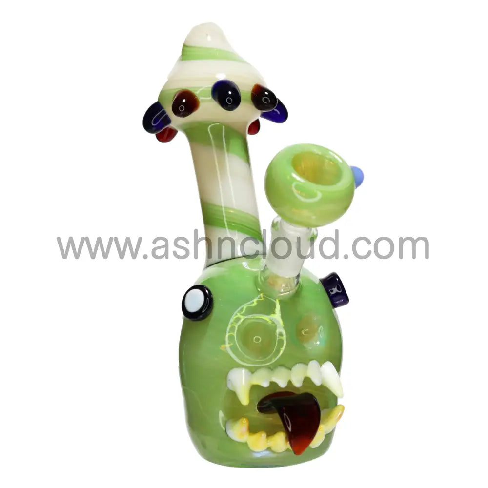 10 In - Head Monster Crazy Glass Bubbler