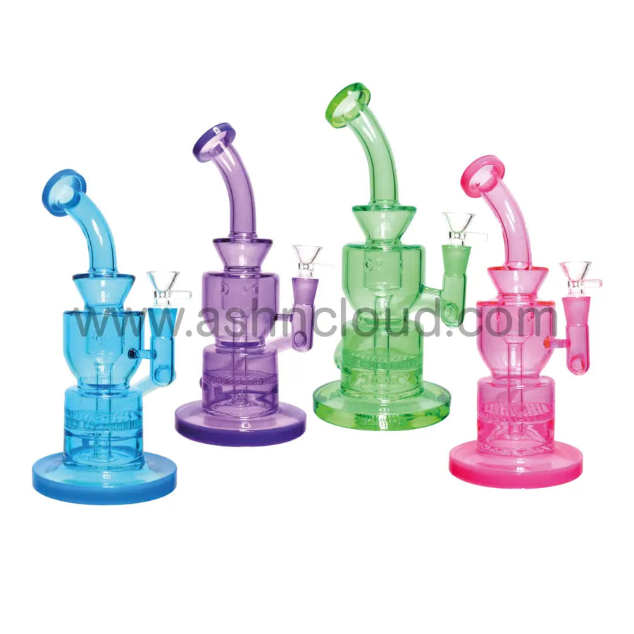 10 Inch Honeycomb Neon Glass Recycler