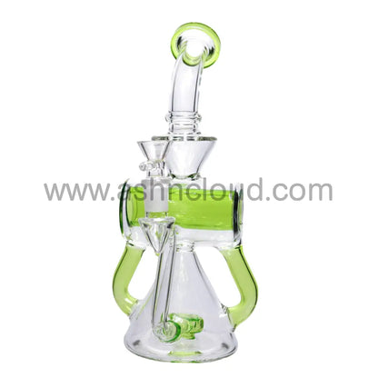 10 In - Inline Slime Colors Glass Recycler