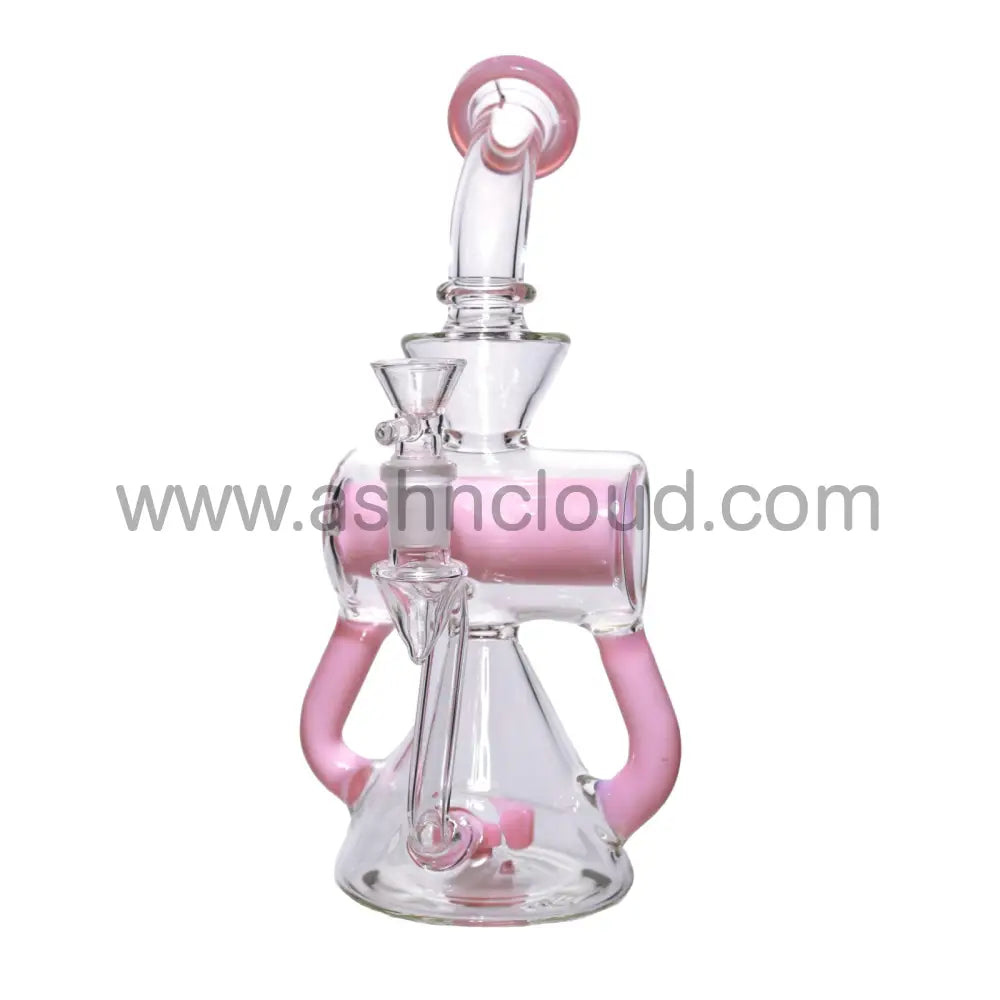 10 In - Inline Slime Colors Glass Recycler