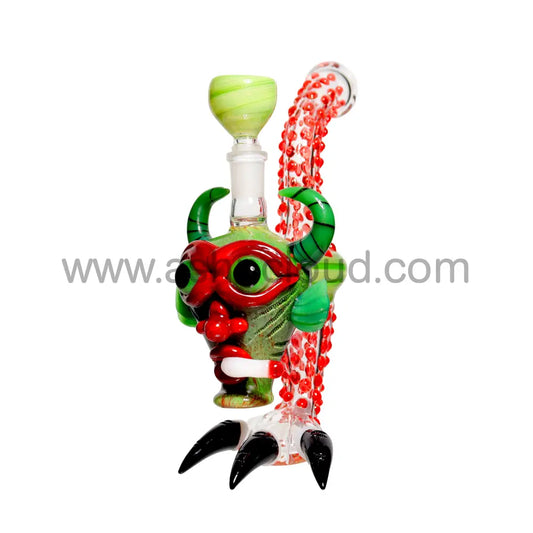 10 In - Smoking Monster Glass Bubbler Pipe