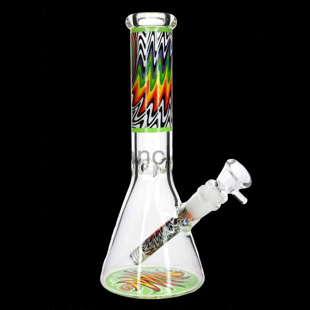 10 in - Wig Wag Body Beaker Glass Bong