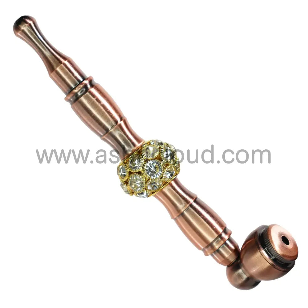 10 Pcs - Box Fancy Metal Pipe 6’’ Diamonds