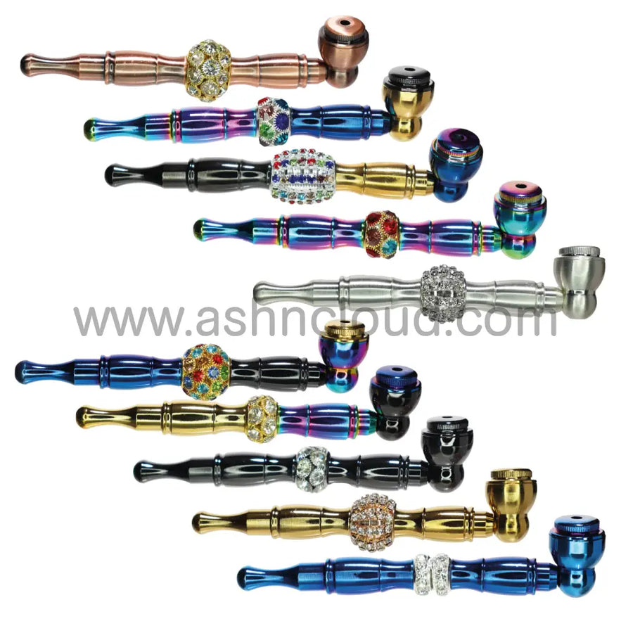 6 Inch Diamond Pattern Metal Pipe, 10-Piece Box