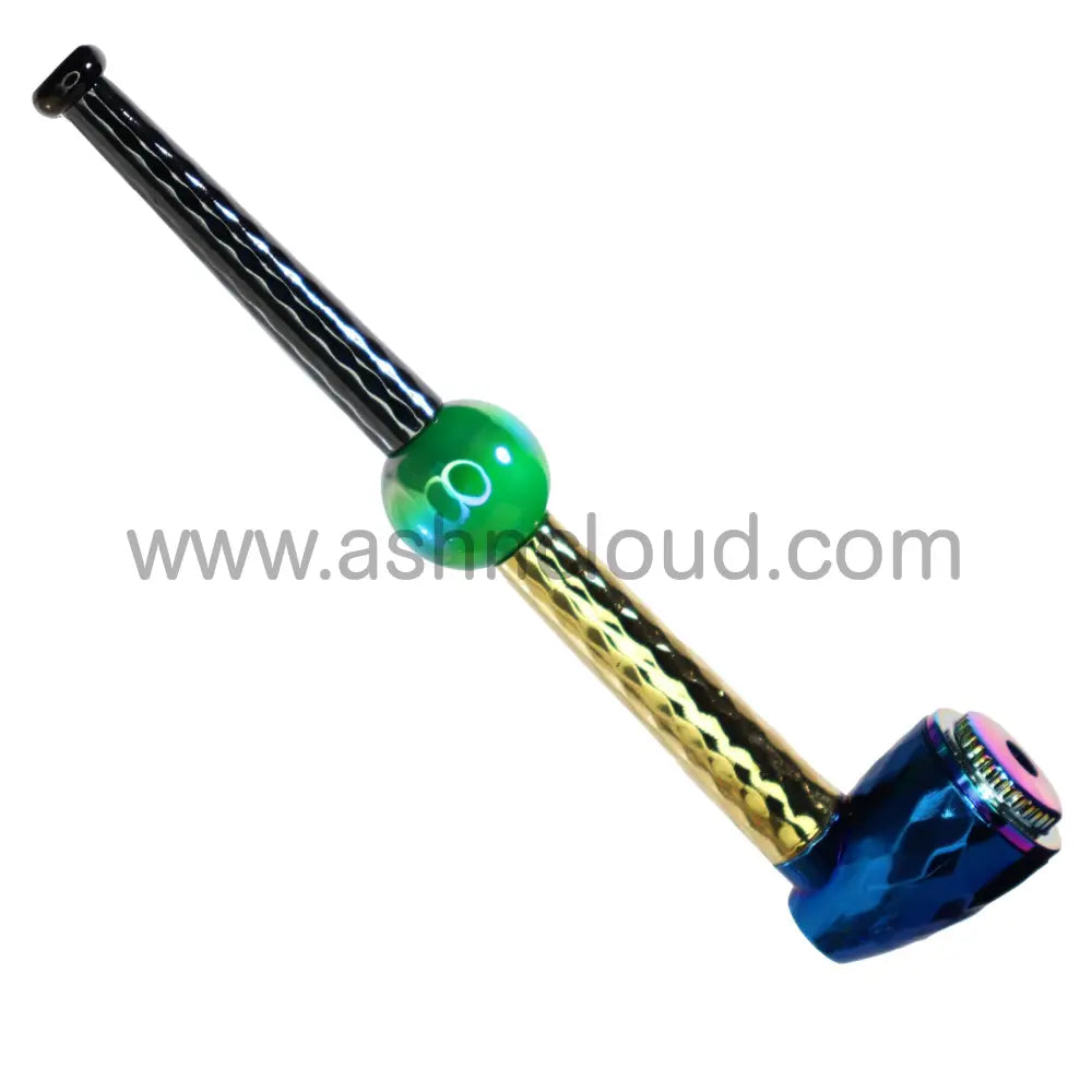 10 Pcs - Box Fancy Metal Pipe 6’’ Style Two