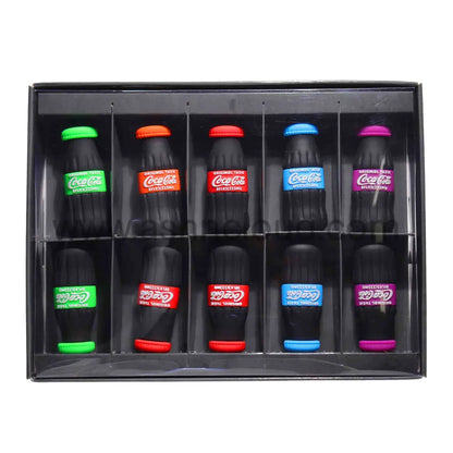 10 Pcs - Box Soda Multicolor Hand Pipe Silicone