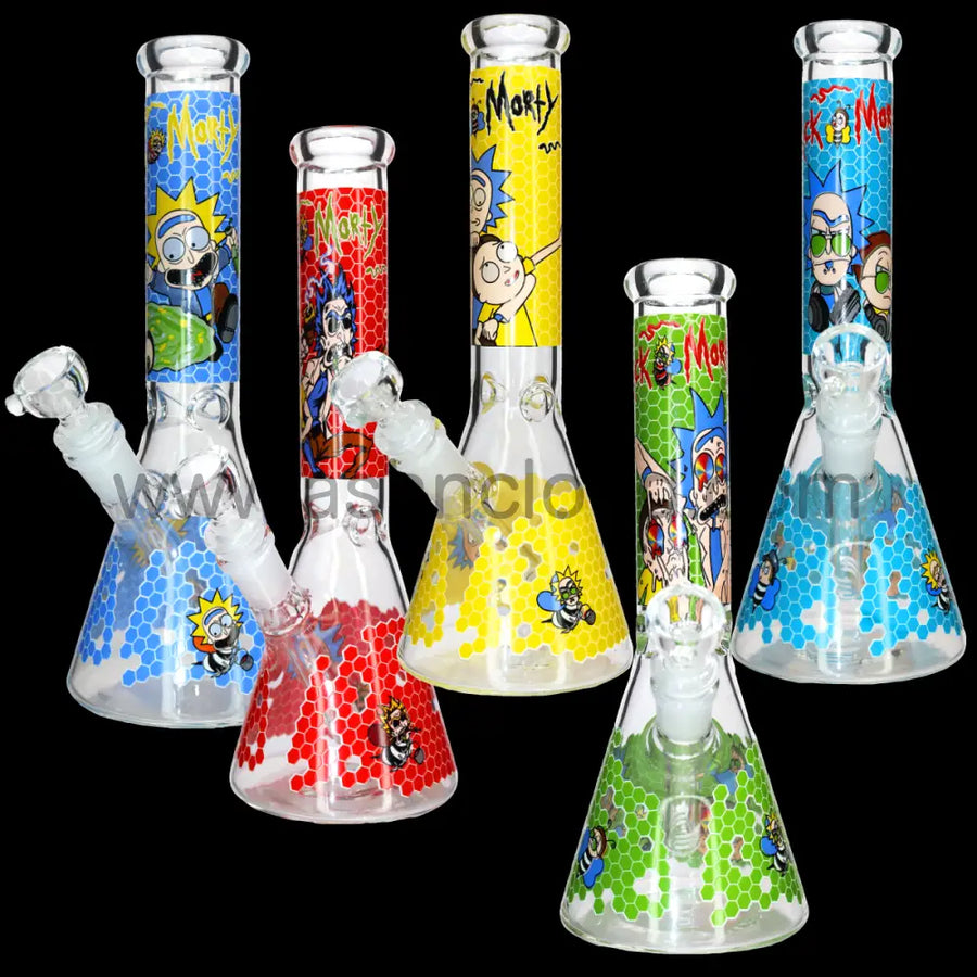 10 Inch R&M Style Glass Beaker Bong, Honey