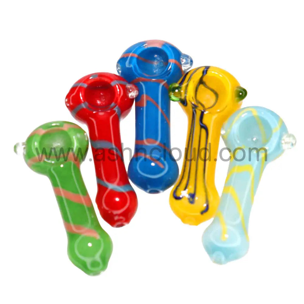 100 Pcs – Jar #24 Glass Hand Pipe Spoon $2.12 Each