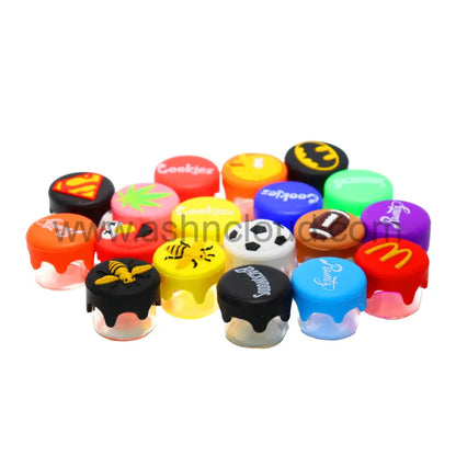 100 Pcs - Silicone Jar Container Ball Mix Color Glass Wax $0.46 Each