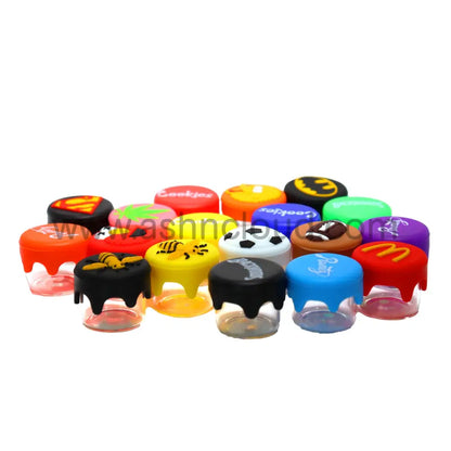 100 Pcs - Silicone Jar Container Ball Mix Color Glass Wax $0.46 Each